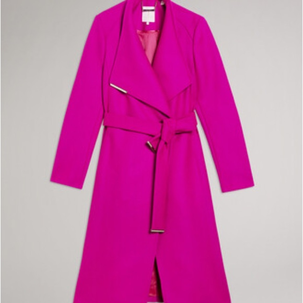 Bright Pink Trench Coat